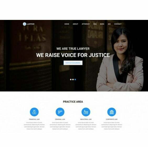 Lawyer - HTML Template